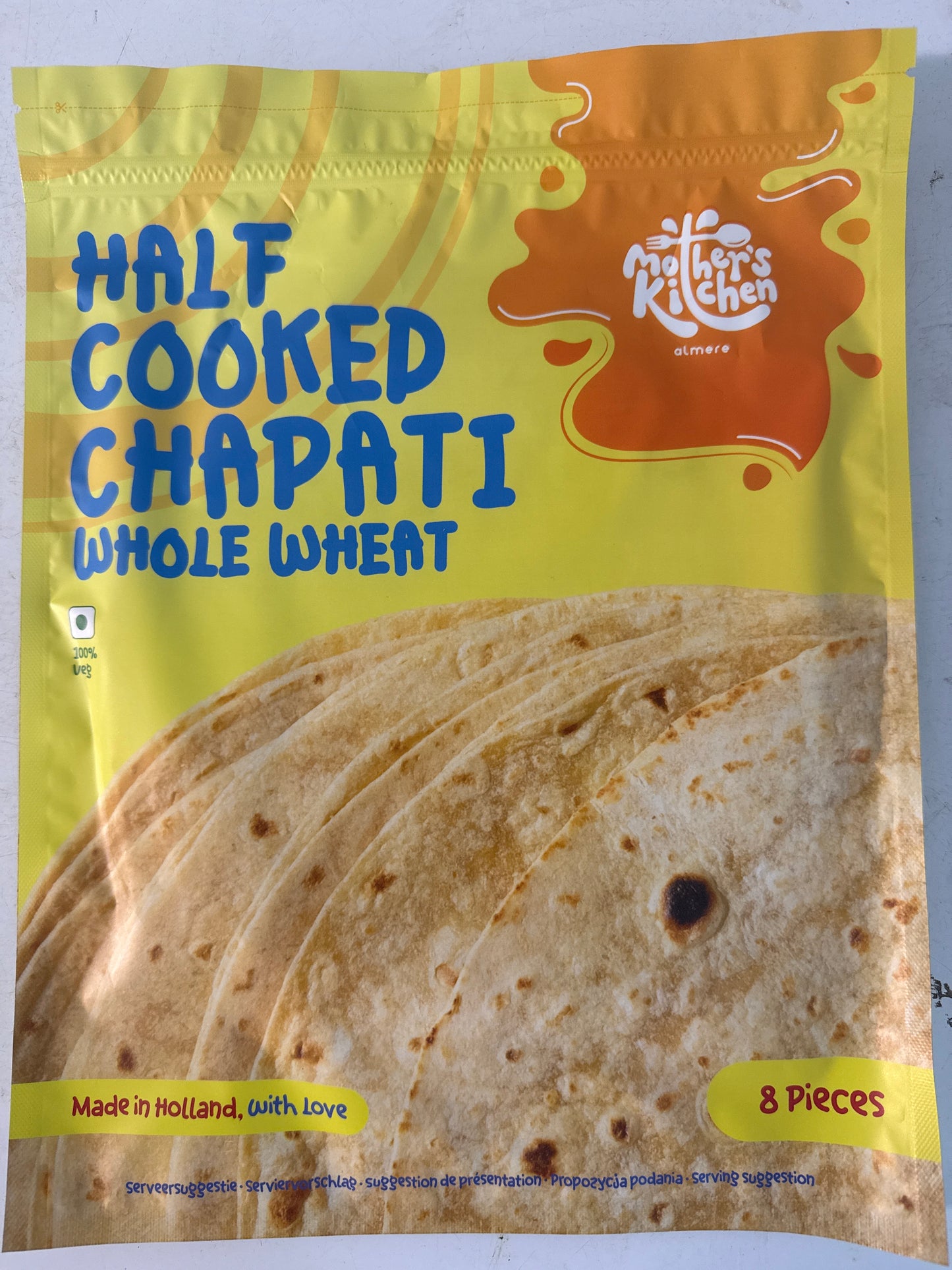 Mothers Kitchen Chappathi (Half Cooked) 480g (8p)