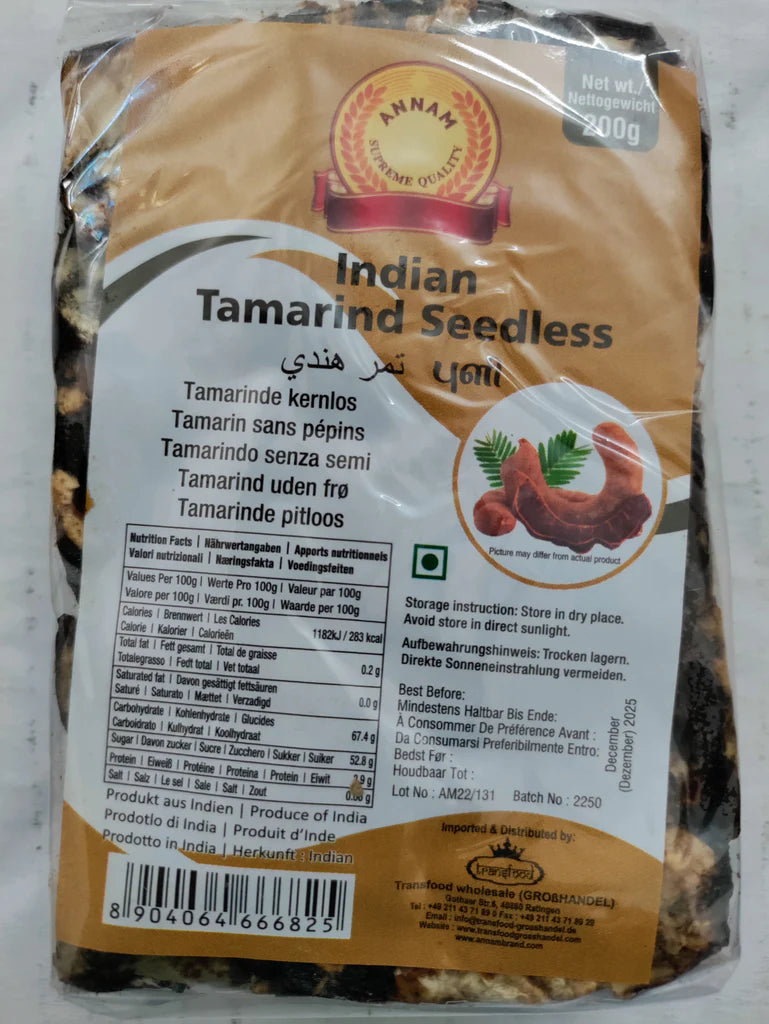 Annam India Tamarind Seedless 200g