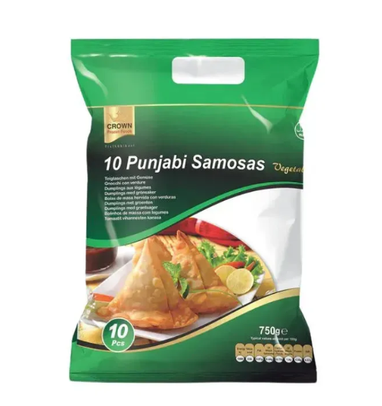 Crown Vegetable Punjabi Samosa 700g (10 Samosas)