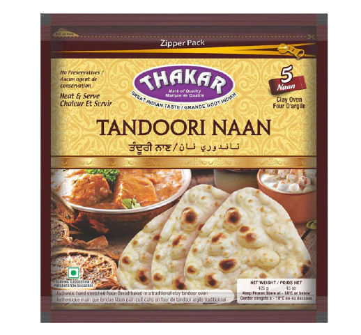 Thakar Tandoori Naan 425g (5pcs)