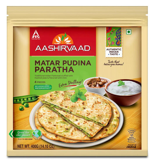 Aashirvaad Matar Pudina Paratha 400g