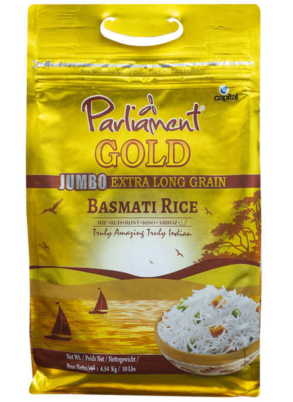 Jumbo Li Rice Parliament Gold Jumbo Extra Long Basmati Rice – Laal Mirchi