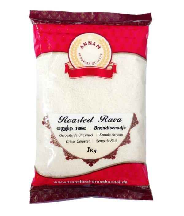 1kg Rosted Rava Annam Roasted Rava 1kg – Laal Mirchi
