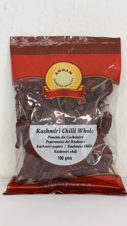 Annam Kashmiri Dried Red Chillies 100g