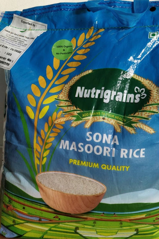 NUTRIGRAINS Organic Sonamasoori Rice 10Kg
